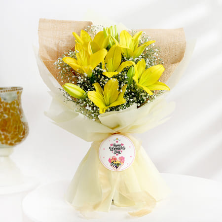 Golden Grace Women's Day Bouquet-image-39
