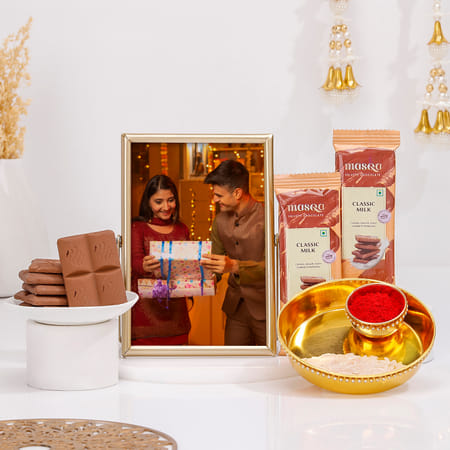 Golden Memories Personalized Bhai Dooj Gift Combo-picture-17