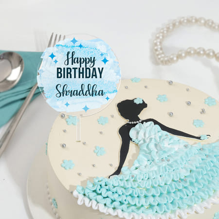Graceful Personalized Birthday Celebration Cake-picture-36