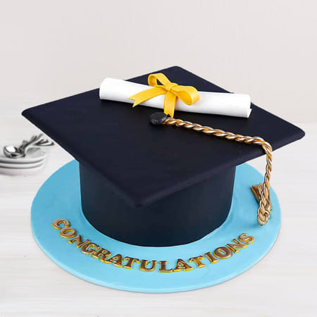 Graduation Hat Fondant Cake(2.5 Kg)-image-11