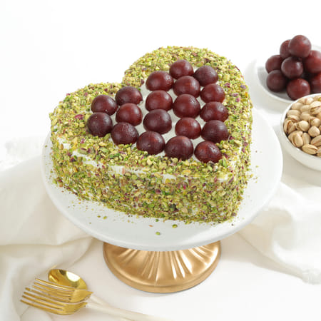 Gulab Jamun Pista Cake (500gm)-picture-32