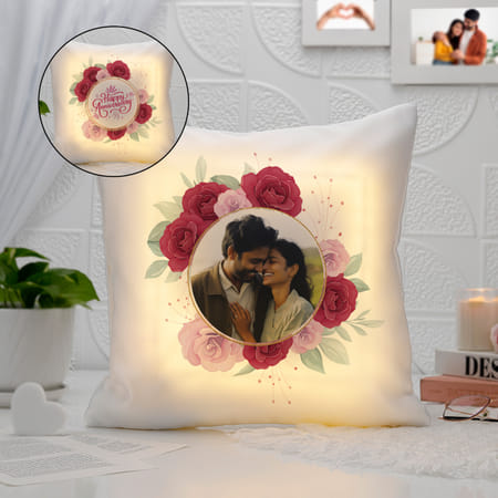 Happy Anniversary Personalized LED Cushion-image-30