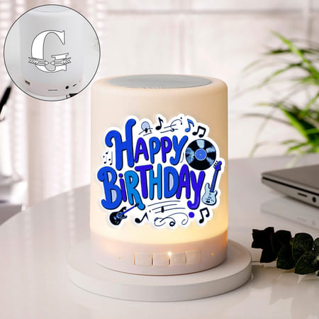 Happy Birthday Personalized Bluetooth Speaker Lamp-picture-38