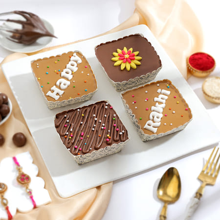 Happy Rakhi Delightful Cakes - Set Of 4-image-6
