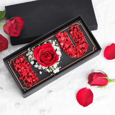 Valentine's Day Dinner Red Wine Rose Gift Box... - Stock Photo [72783856] -  PIXTA