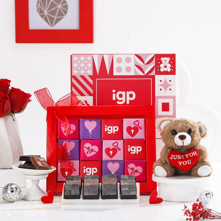 Just For You Teddy And Chocolates Combo-picture-34