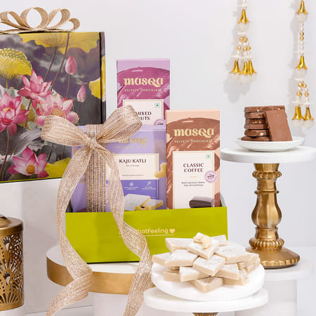 Kaju Katli And Choco Delights Gift Tray-picture-27