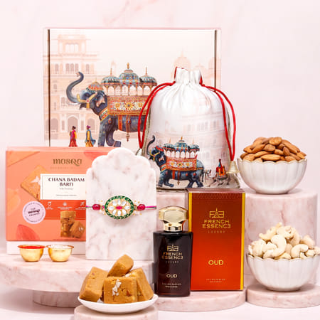 Kundan Elegance Rakhi Hamper-picture-16
