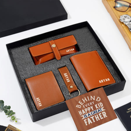 Leather Essentials Personalized Father's Day Gift Hamper-picture-19