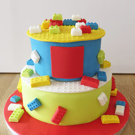 Lego Birthday Fondant Cake (3.5 Kg)-picture-35