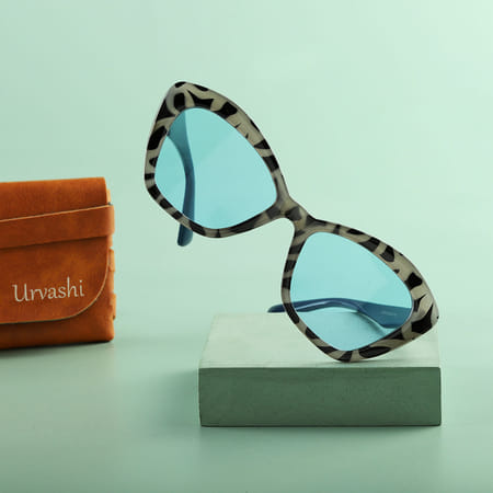 Leopard Print Sunglasses with Personalized Case-image-40