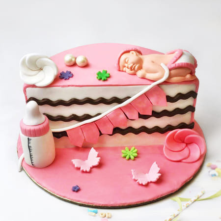 Lil Princess Half Year Birthday Cake (1.5 kg)-picture-33