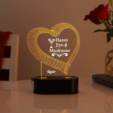 I Love You Personalized Multicolour LED Lamp: Gift/Send Home and Living  Gifts Online JVS1203611 |IGP.com