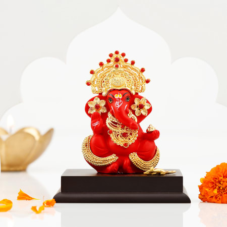 Amazon.com: SHARVGUN Ganesh Idol for Home Decor - Decorative Ganesha Statue  for Decoration and Gift Item Perfect for Home or Car Dashboard Statue  Ganpati Figurine Luck & Success Diwali Gifts (Silver) :