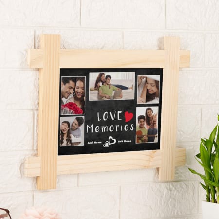 Love Memories Personalized Wooden Photo Frame – Rare deal