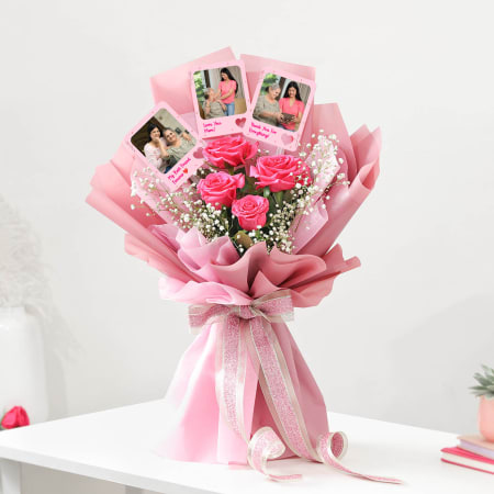 Maa♡ Send Love You Mom Personalized Magnets With Roses Online
