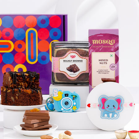 Luminous Elephant Rakhi Hamper-picture-27