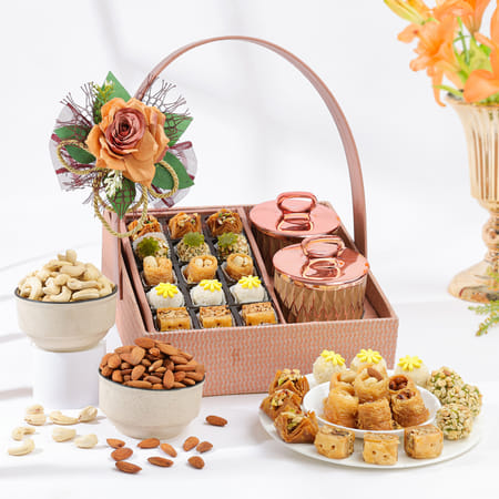 Luxe Baklava And Dry Fruits Gift Box-picture-19