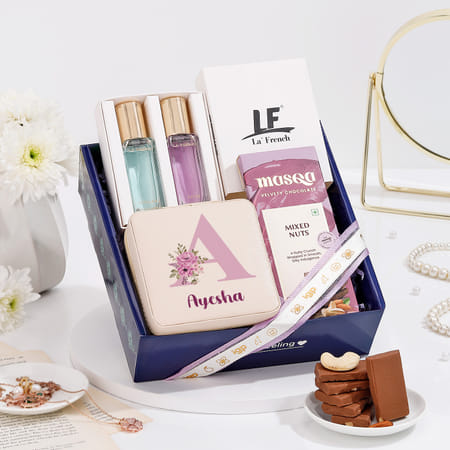 Luxe Charm Personalized Gift Hamper For Her