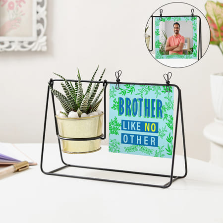 Memorable Personalized Swing Planter For Brother-picture-18