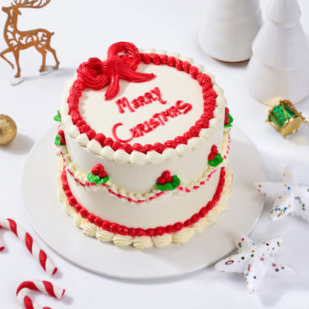 Merry Christmas Cream Cake (500 Grams)-picture-25