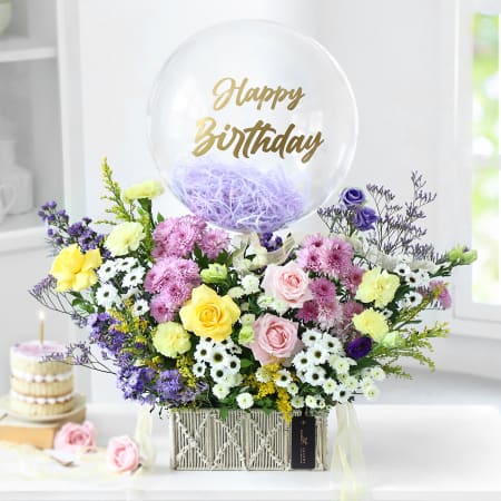 Acrylic Cake/Bouquet Topper – Happy Birthday – Unikpackaging