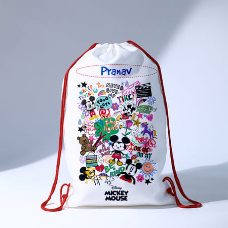 Motivational Mickey - Drawstring Bag - Personalized-picture-31