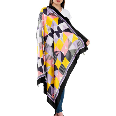 p multi coloured designer scarf 120166 m