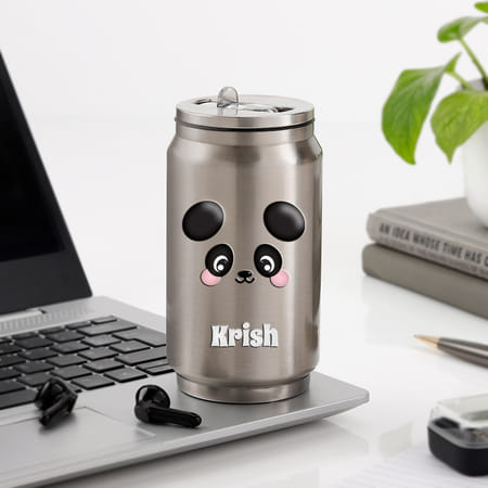 Panda Personalized Silver Coke Can-picture-16