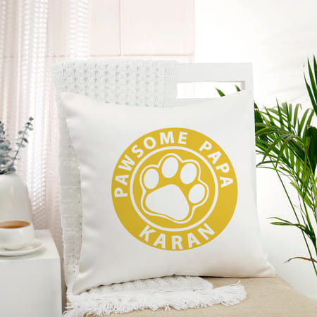 Pawsome Papa Personalized Cushion-image-26