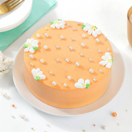 Peach Cream Vanilla Cake-picture-20