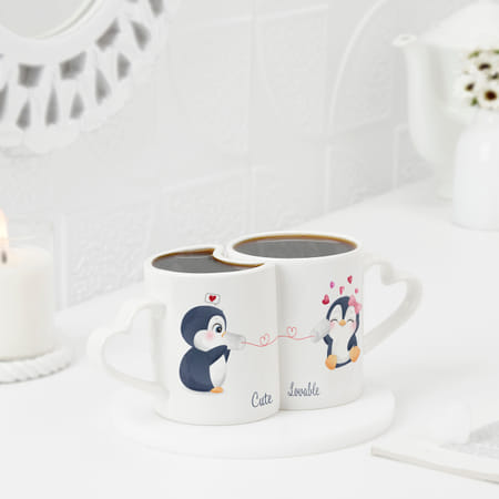 Penguin Love Personalized Couples Mug-image-5