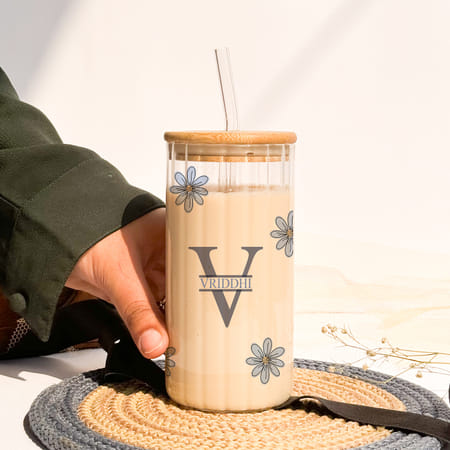 Personalized Aesthetic Flower Sipper - 500 ML-image-24
