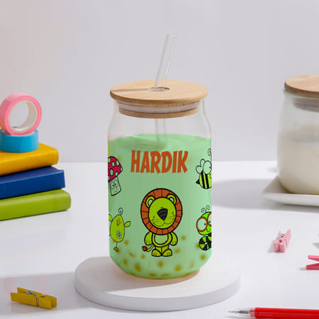 Personalized Animal Friends Can Glass For Kids-picture-40