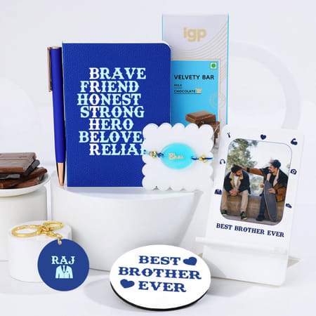 Personalized Best Brother Rakhi Hamper-image-48