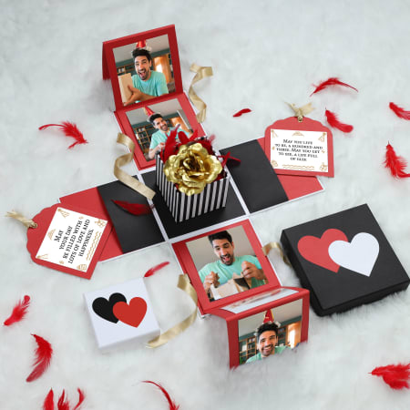 Buy Midiron Romantic Love Gift For Boyfreind/Girlfriend|Anniversary,  Birthday Gifts For Lover|Valentines Day Gift With Handmade Chocolate Box,  Printed Ceramic Coffee Mug & Love Greeting Card Online at Best Prices in  India -