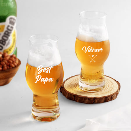 Personalized Cheers To Dad Beer Glass - Set Of 2-image-33
