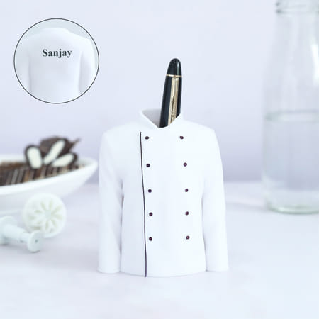 Personalized Chef Coat Pen Stand-picture-35