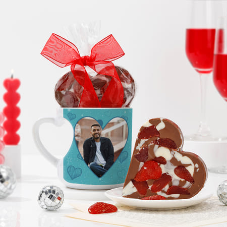 personalized chocolate and mug combo