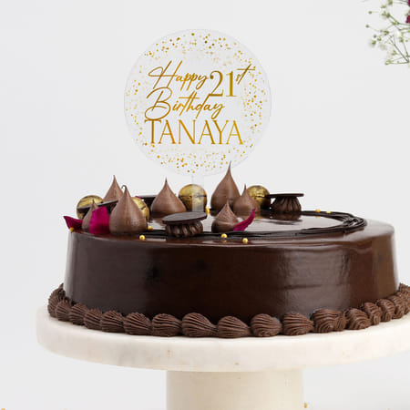 Personalized Chocolate Bliss Birthday Cake-picture-37