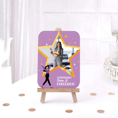 Personalized Confident And Fierce Photo Frame For Her-picture-40