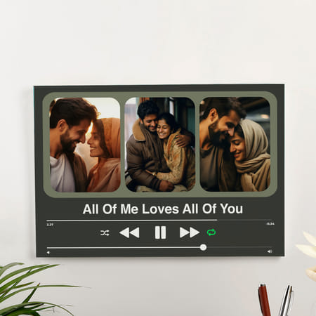 Personalized Couples Melody Canvas Photo Frame-picture-22