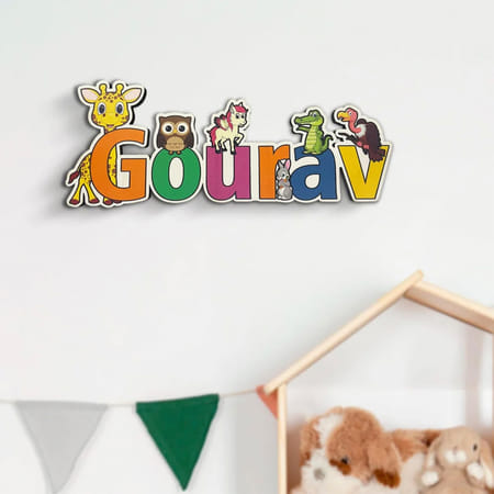 Personalized Cute Animals Nameplate For Kids-image-23