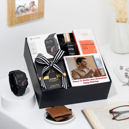 Personalized Distinguished Birthday Essentials Hamper For Him-image-41