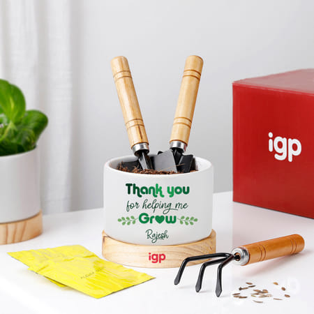 Personalized DIY Serene Planter Hamper For Teachers-picture-35