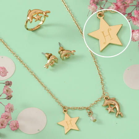Personalized Dolphin Girls Jewellery Set-picture-32