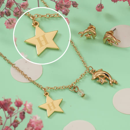 Personalized Dolphin Girls Pendant Set-picture-23