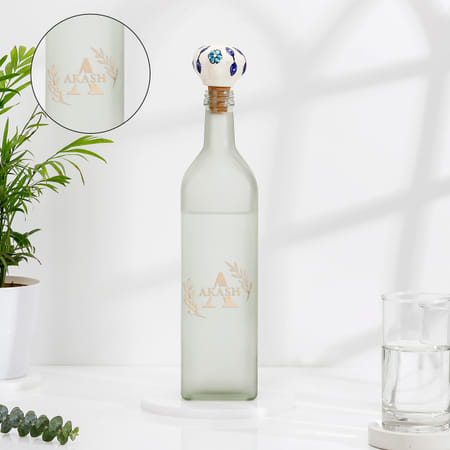 personalized elegance glass water bottle
