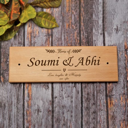Personalized Engraved Name Plate Gift Send Home And Living Gifts Online M Igp Com