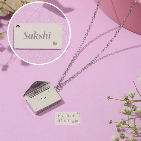 Personalized Envelope Pendant of Love-picture-23